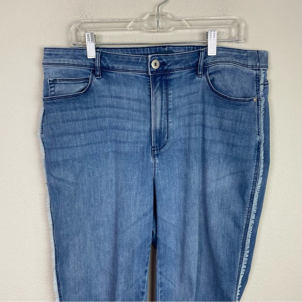 J Jill Blue Denim High Rise Cropped Jeans 18 Tall - Picture 10 of 11